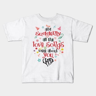 valentines day by chakibium Kids T-Shirt